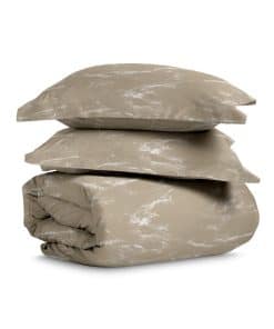 Juego de Funda nórdica Pizuna Pure 100% -Mármol Taupe