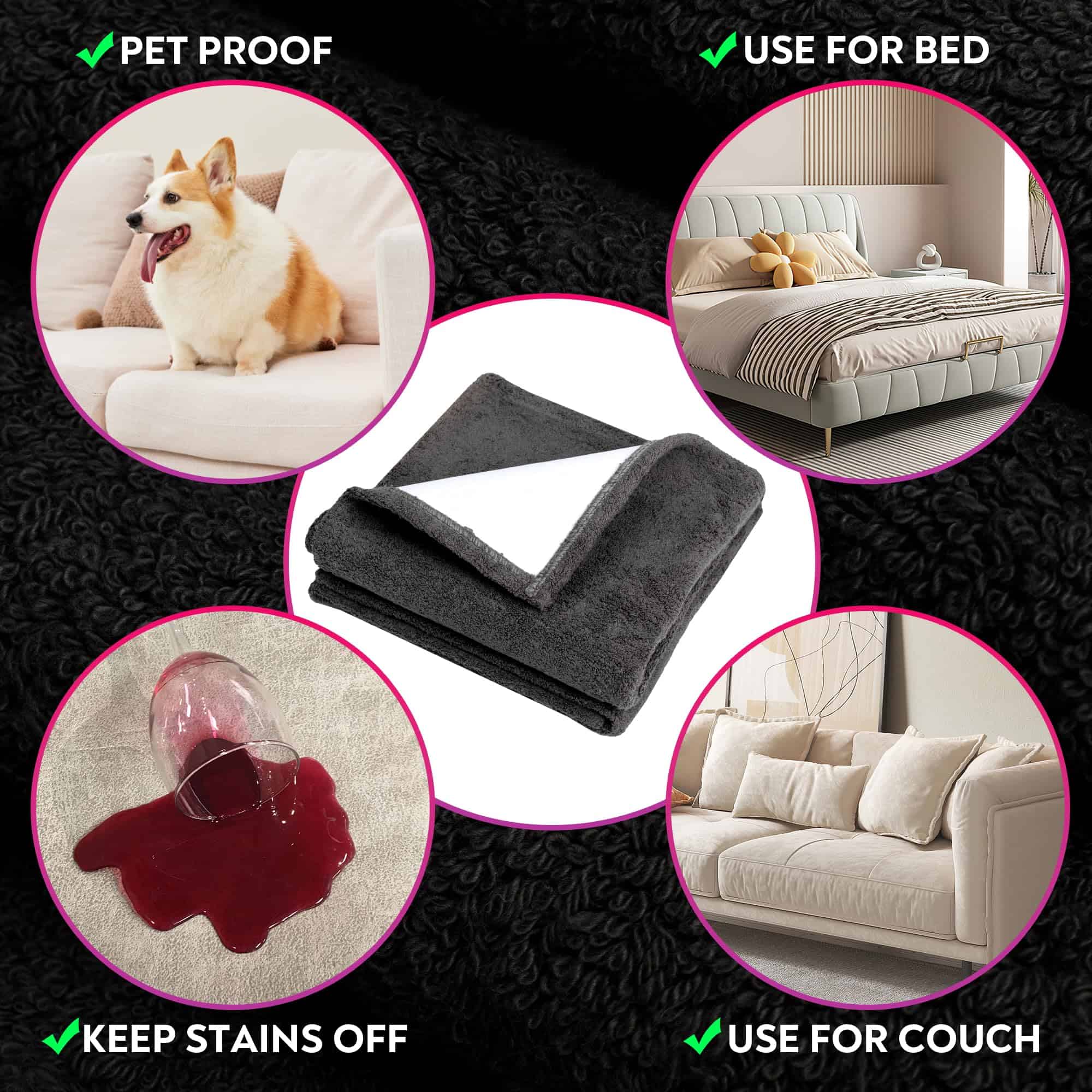 VIBEY | Toalla/cobija impermeable y resistente a las - Imagen 6