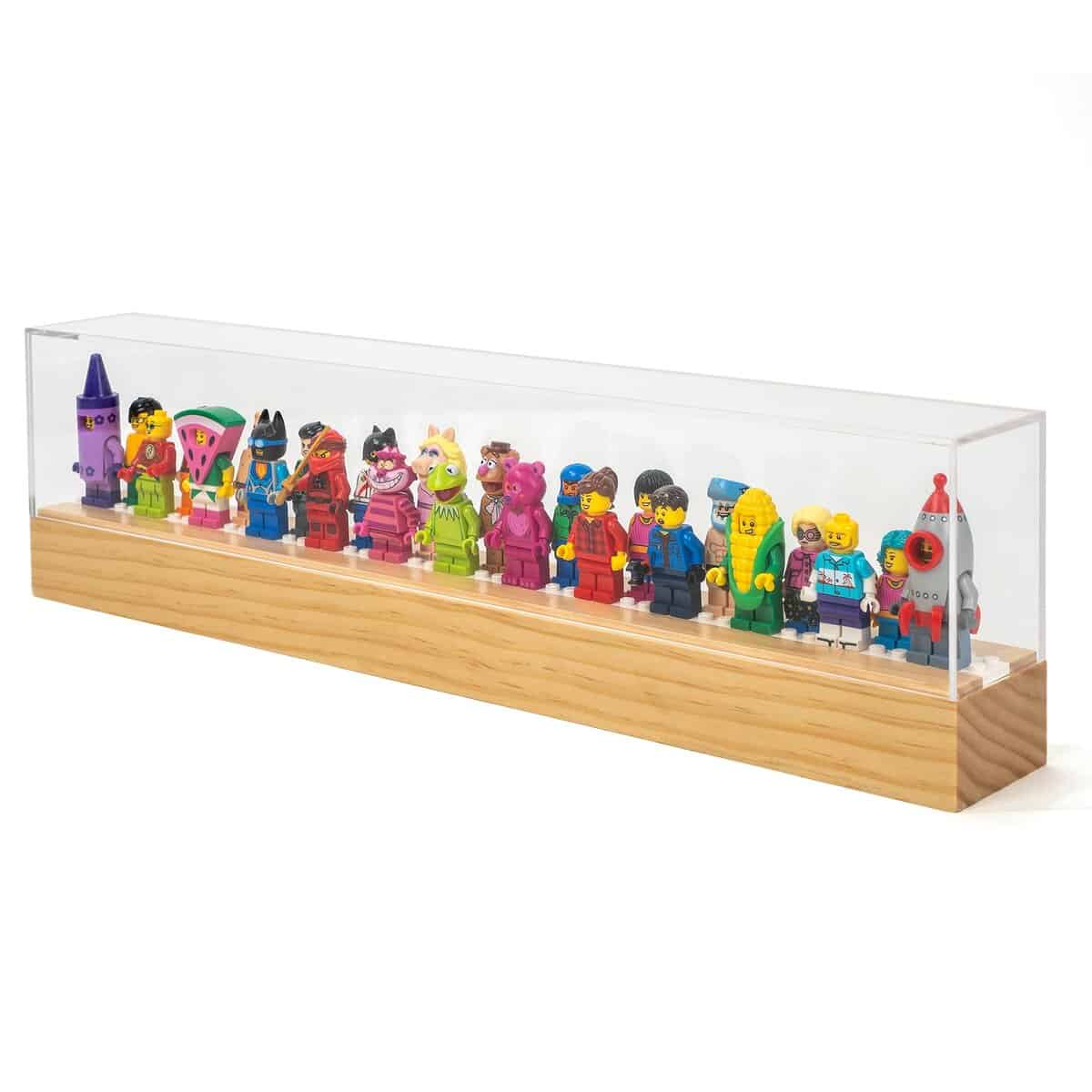 Matterkids Minifigure Display Case con Tapa de Protección
