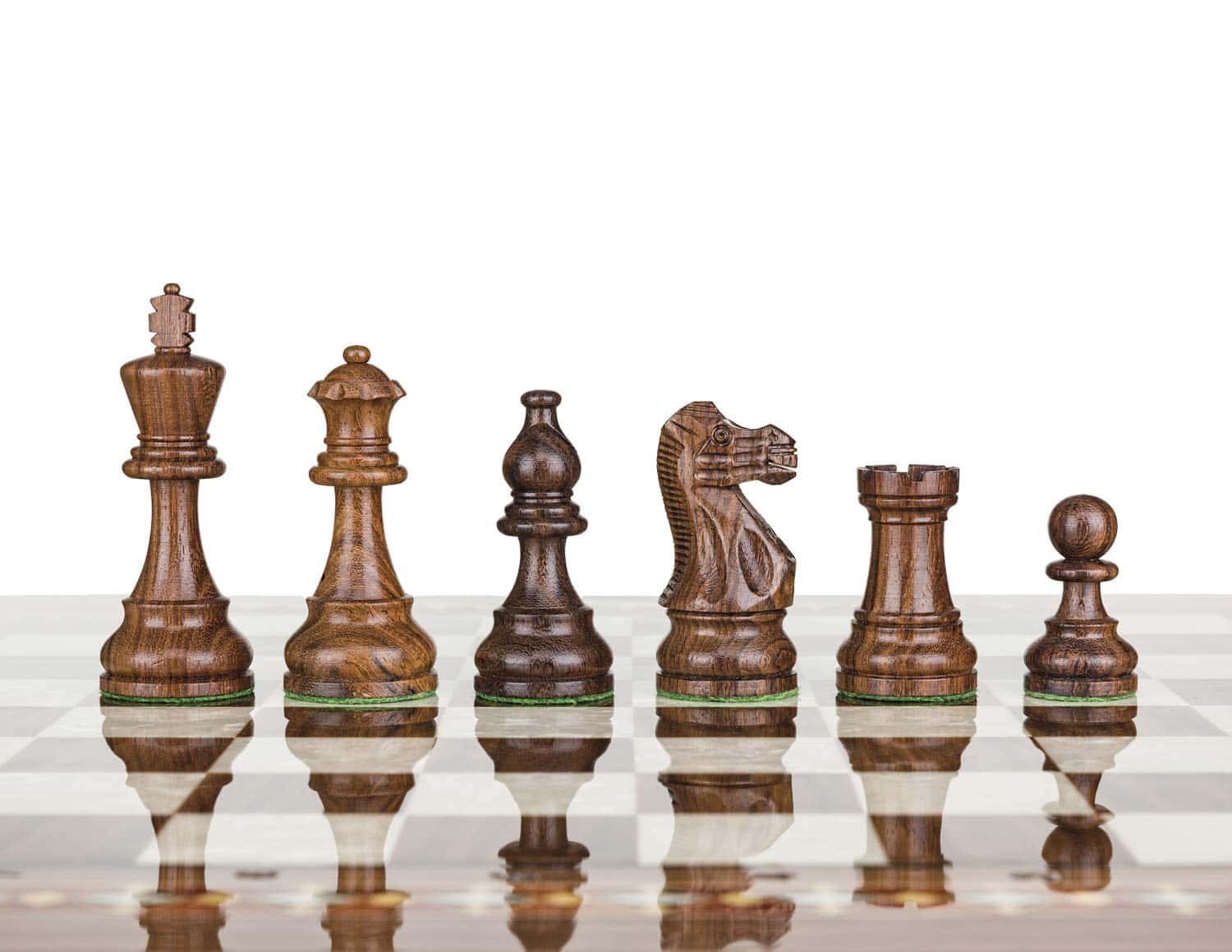 Juego de ajedrez de torneo de madera con -mericano) - Imagen 5