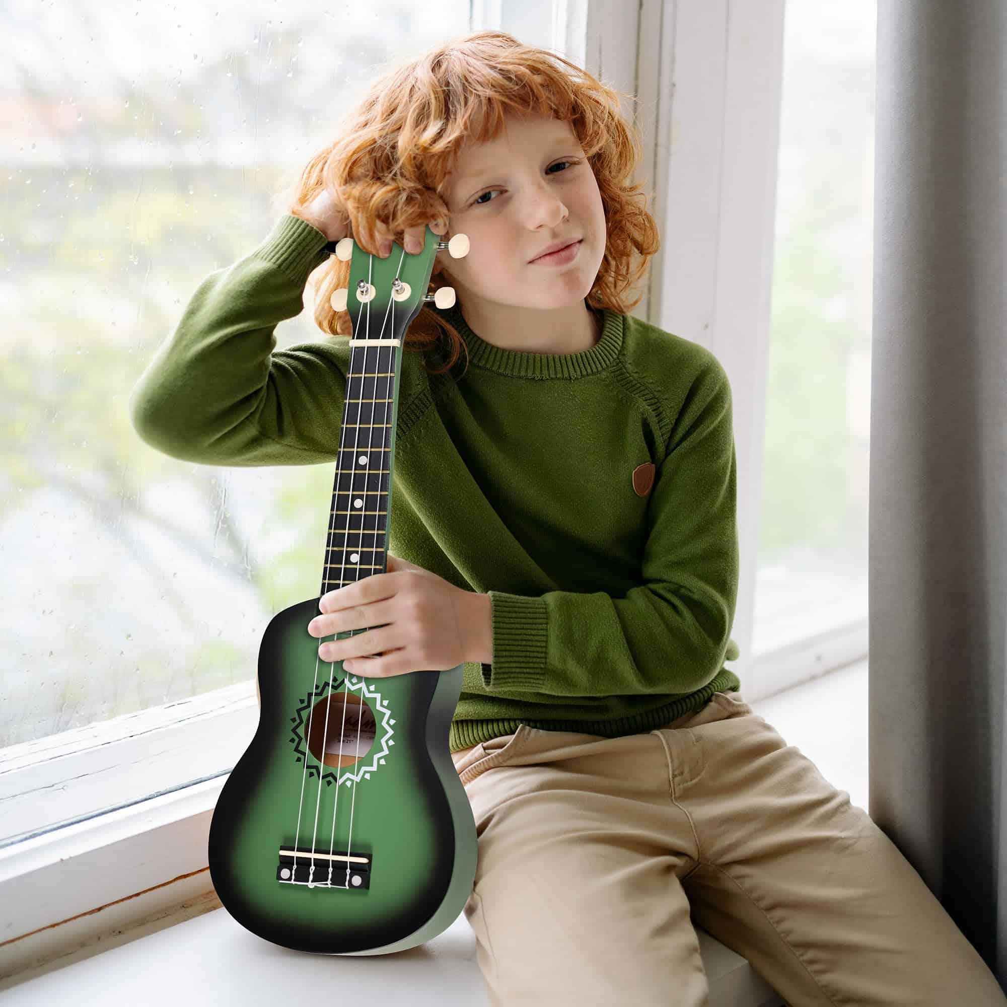 ADM Ukulele Soprano para Principiantes 21 Pulgadas Hawaiian - Imagen 3