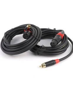 Paquete de 2 cables XLR a RCA de 12 pies Sonoreboom, 2pcs