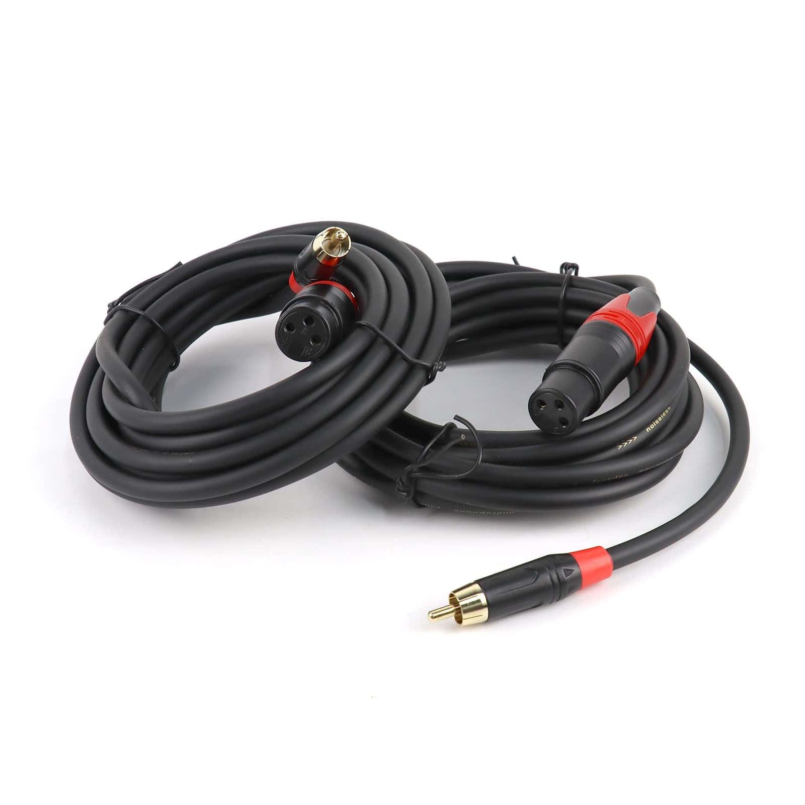 Paquete de 2 cables XLR a RCA de 12 pies Sonoreboom, 2pcs