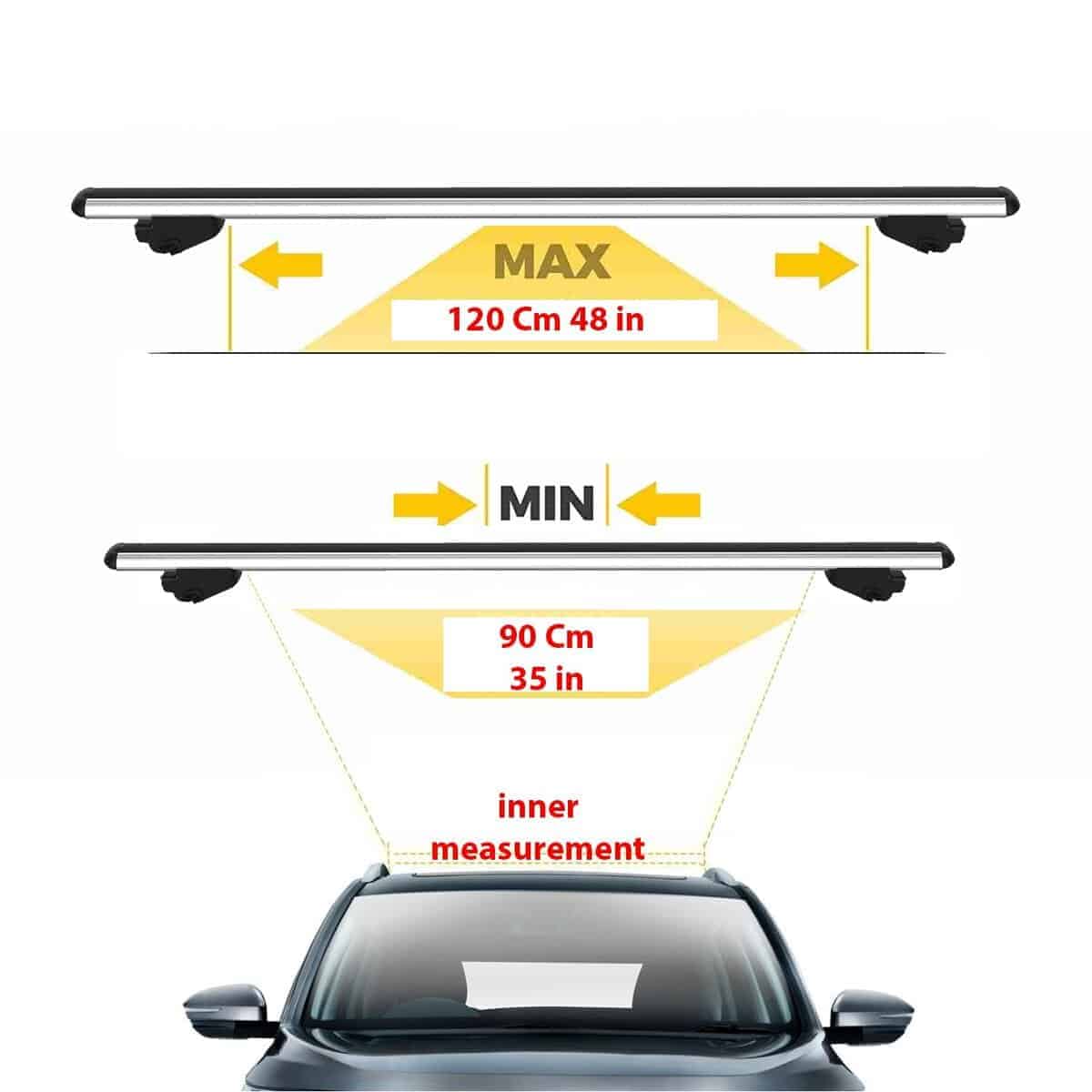 Barras transversales de rack de techo para automóviles - Imagen 7