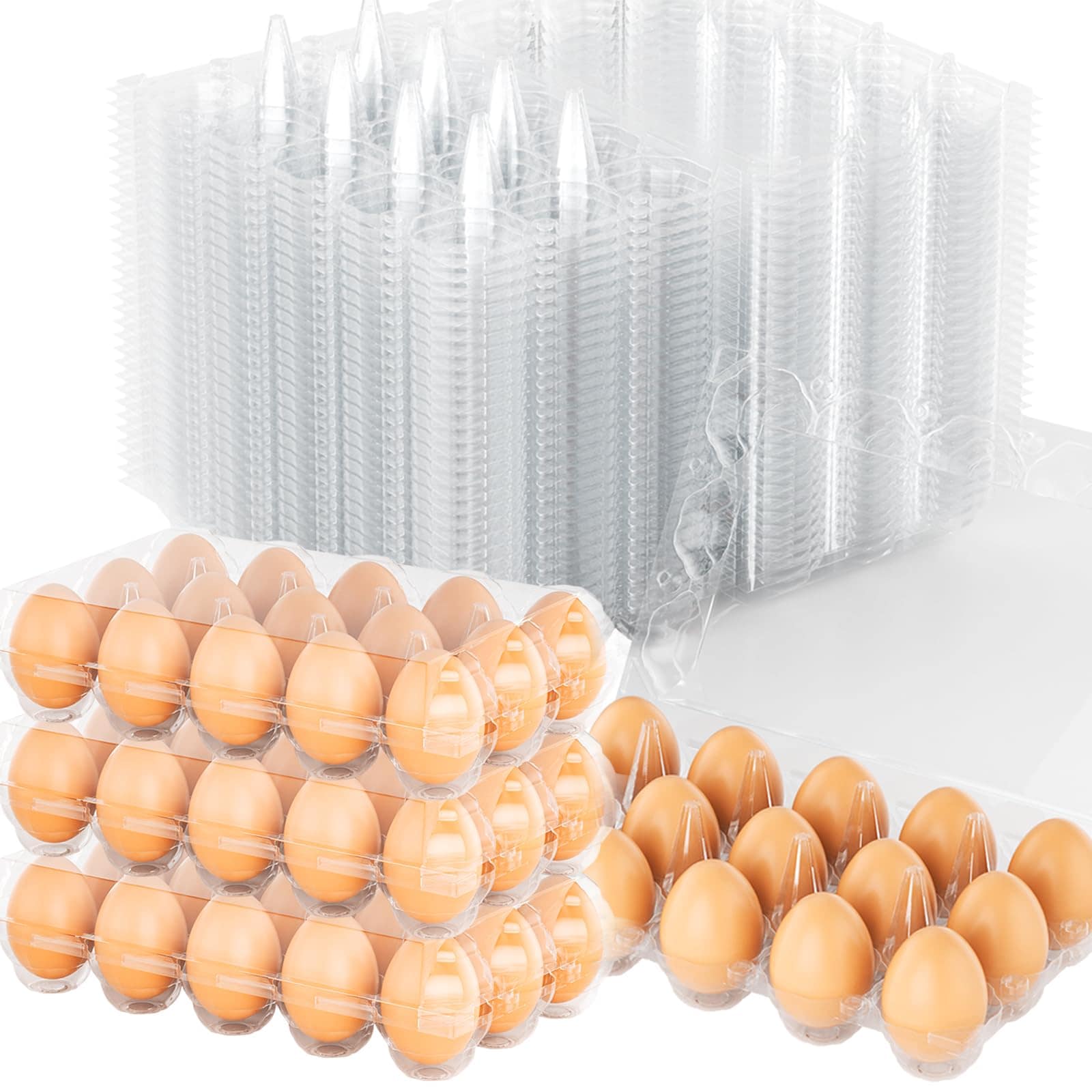 Cajas de plástico para huevos 40 paquete, Cajas de huevos