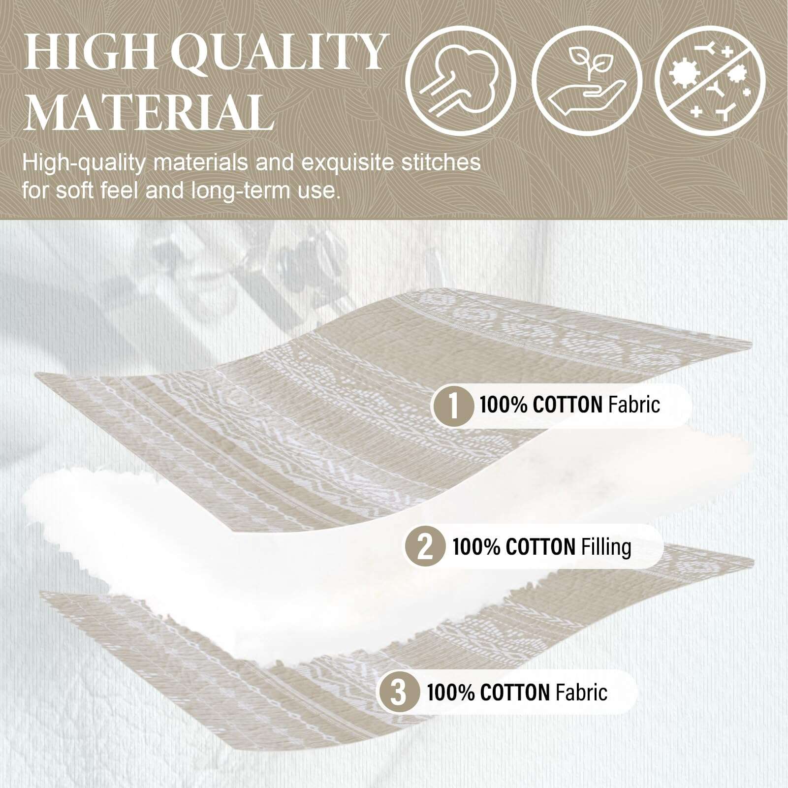 Juego de Edredón Queen SahSahCasa, Juego de Edredón Queen, - Imagen 5