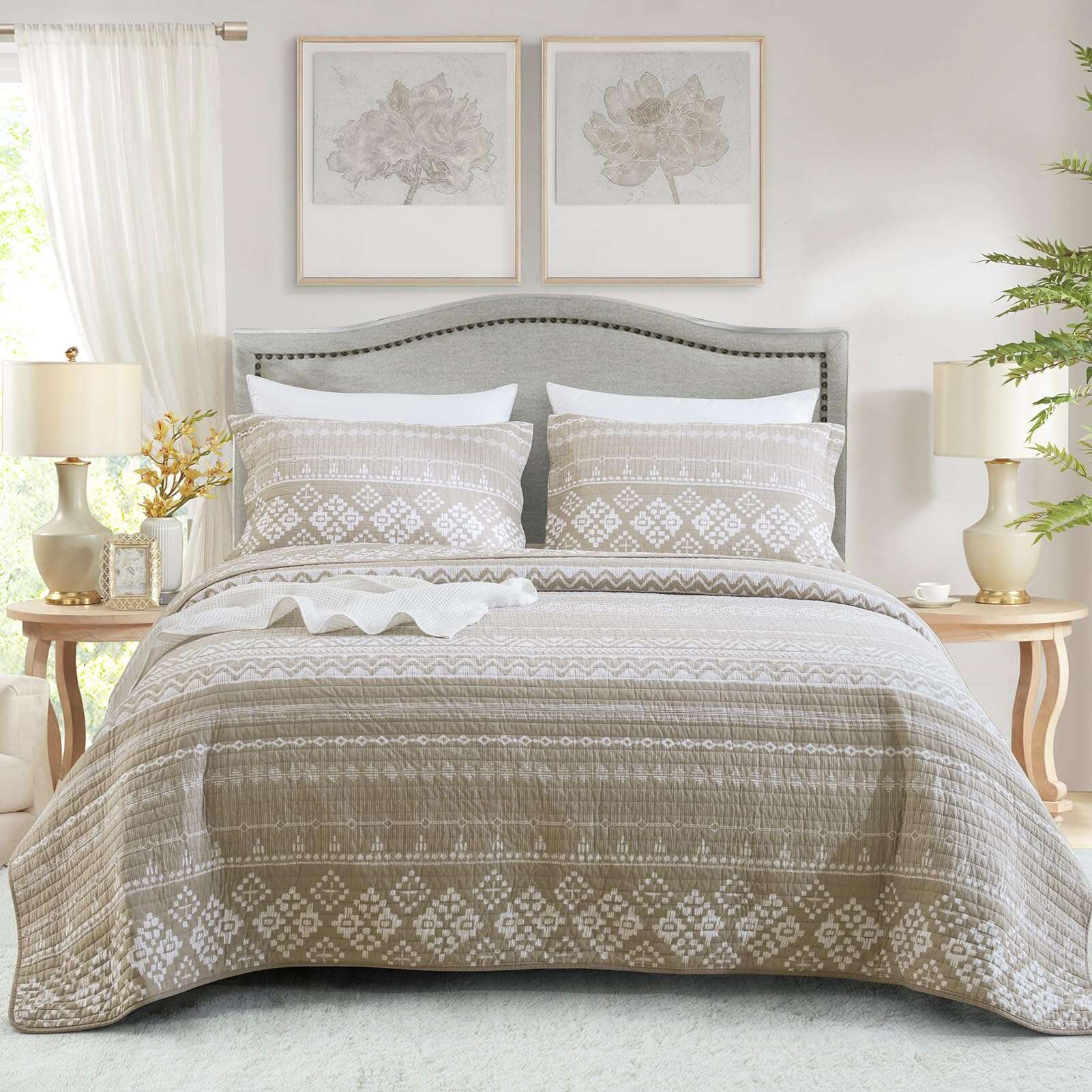 Juego de Edredón Queen SahSahCasa, Juego de Edredón Queen,