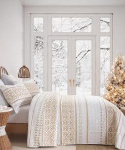 Juego de Colcha Boho Cinefoso, Colcha Tamaño Queen 100%