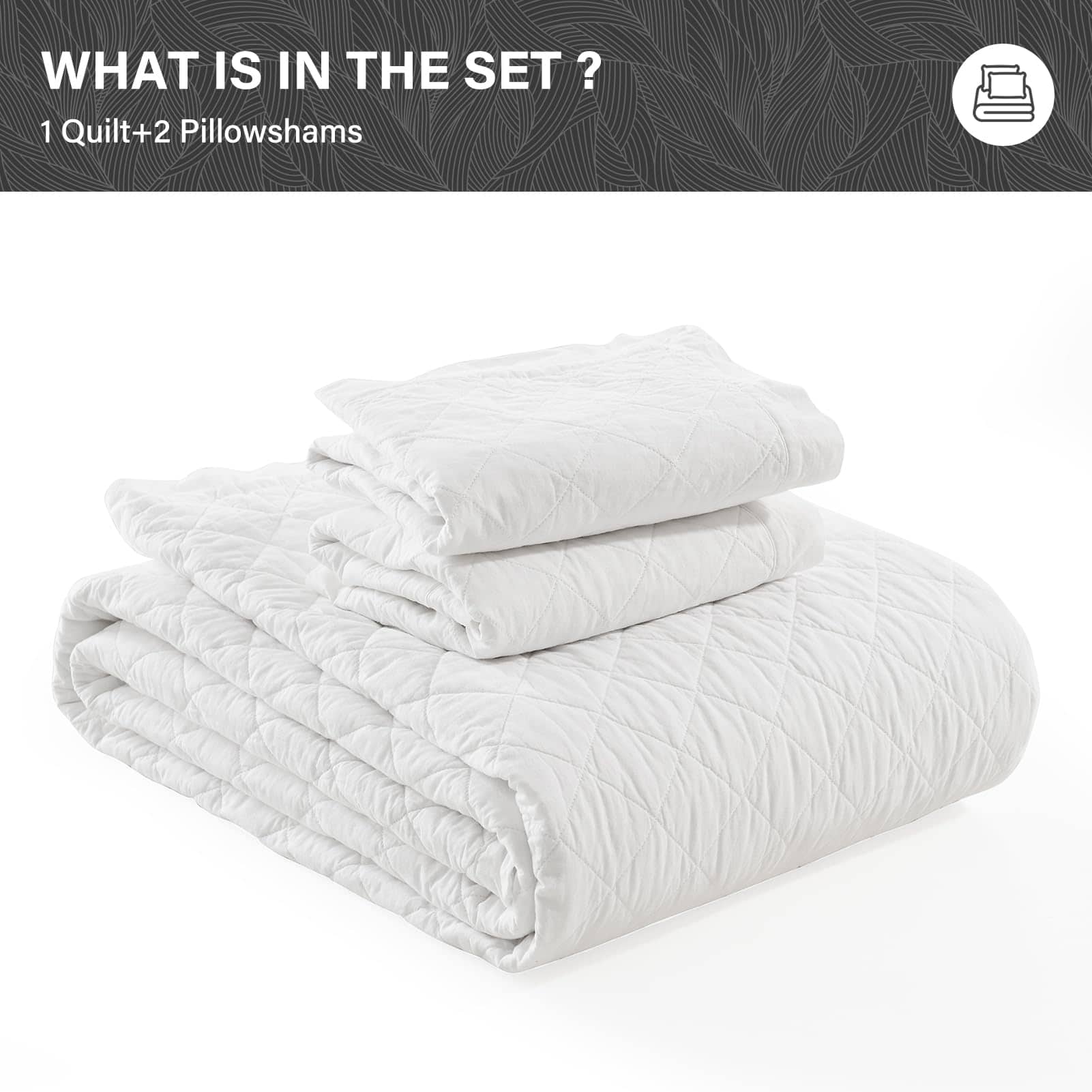 Juego de colchas SahSahCasa para cama King Size, 100% - Imagen 7