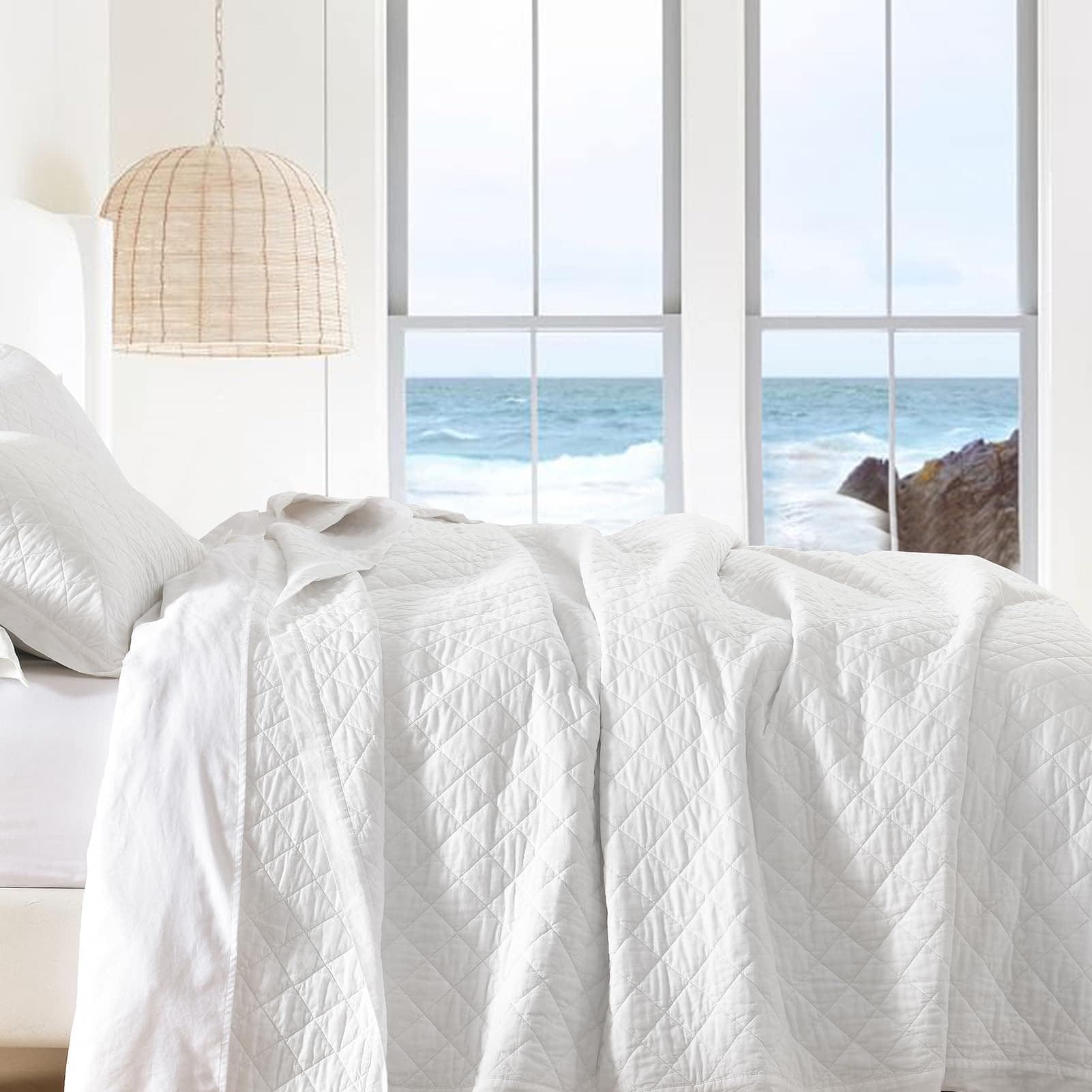 Juego de colchas SahSahCasa para cama King Size, 100% - Imagen 9