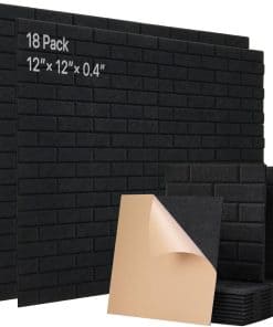 Paneles acústicos autoadhesivos de paneles de pared a