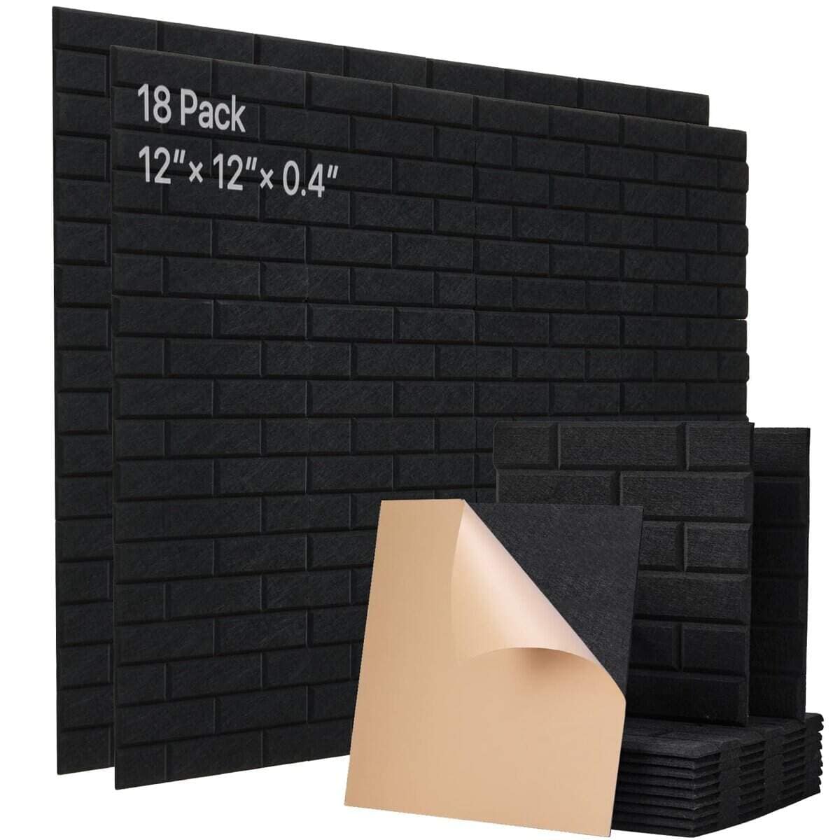 Paneles acústicos autoadhesivos de paneles de pared a