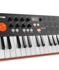 Controlador de Teclado MIDI Bluetooth de 25 Teclas HXW, con