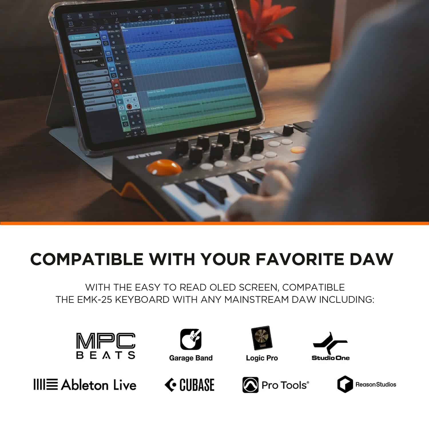 Controlador de Teclado MIDI Bluetooth de 25 Teclas HXW, con - Imagen 5