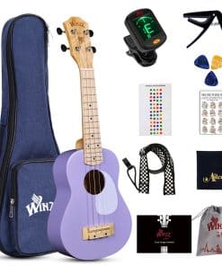 WINZZ Ukelele Soprano para Principiantes, 21 Pulgadas