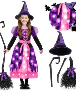 Disfraz de bruja Spooktacular Creations para -Rosa