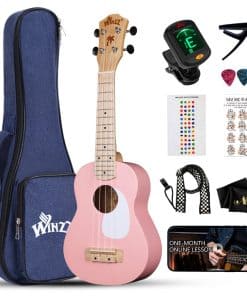 Ukulele Soprano WINZZ para Principiantes, 21 Pulgadas