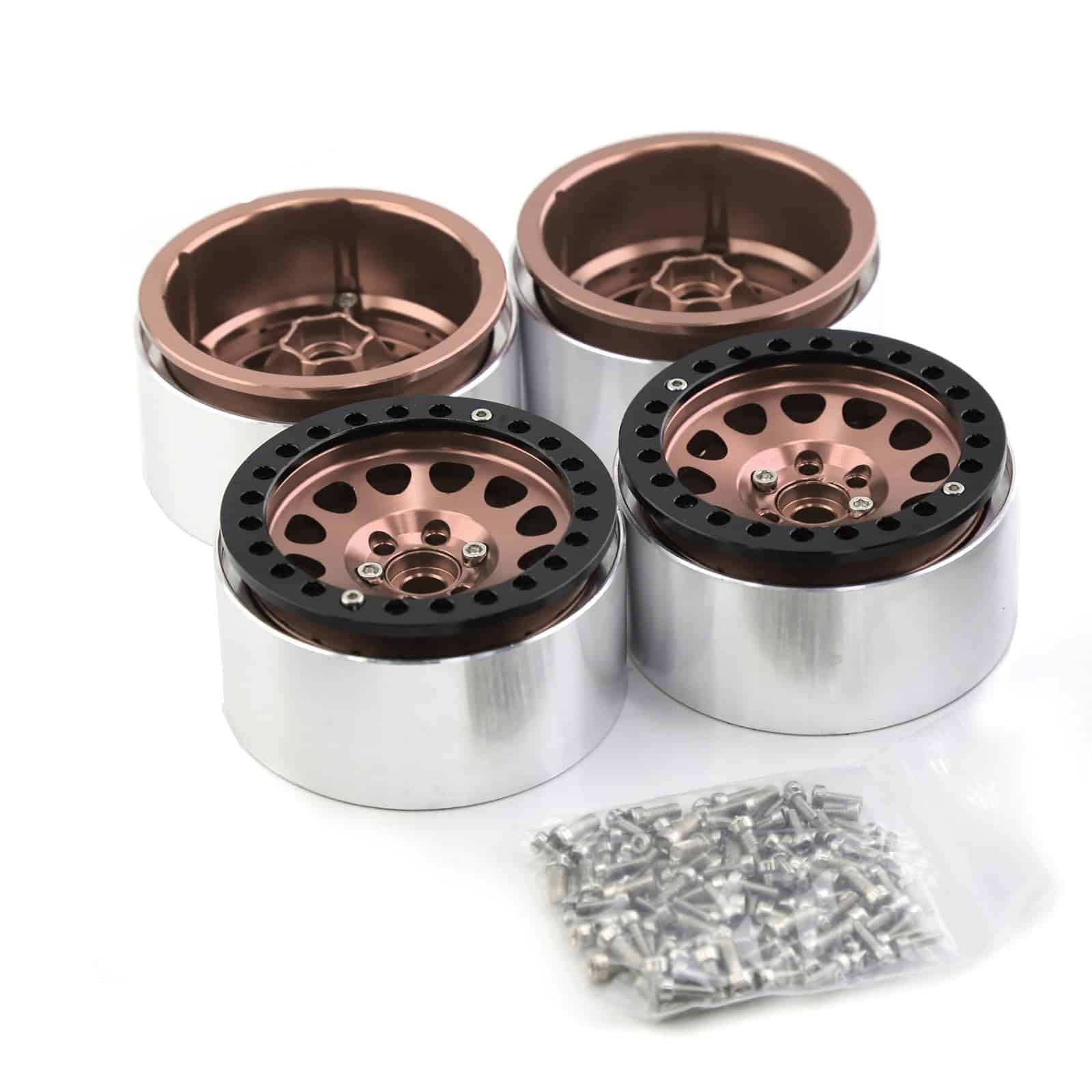 Ruedas de Llanta de Aluminio de 2.2 Pulgadas con Bloqueo de - Imagen 4