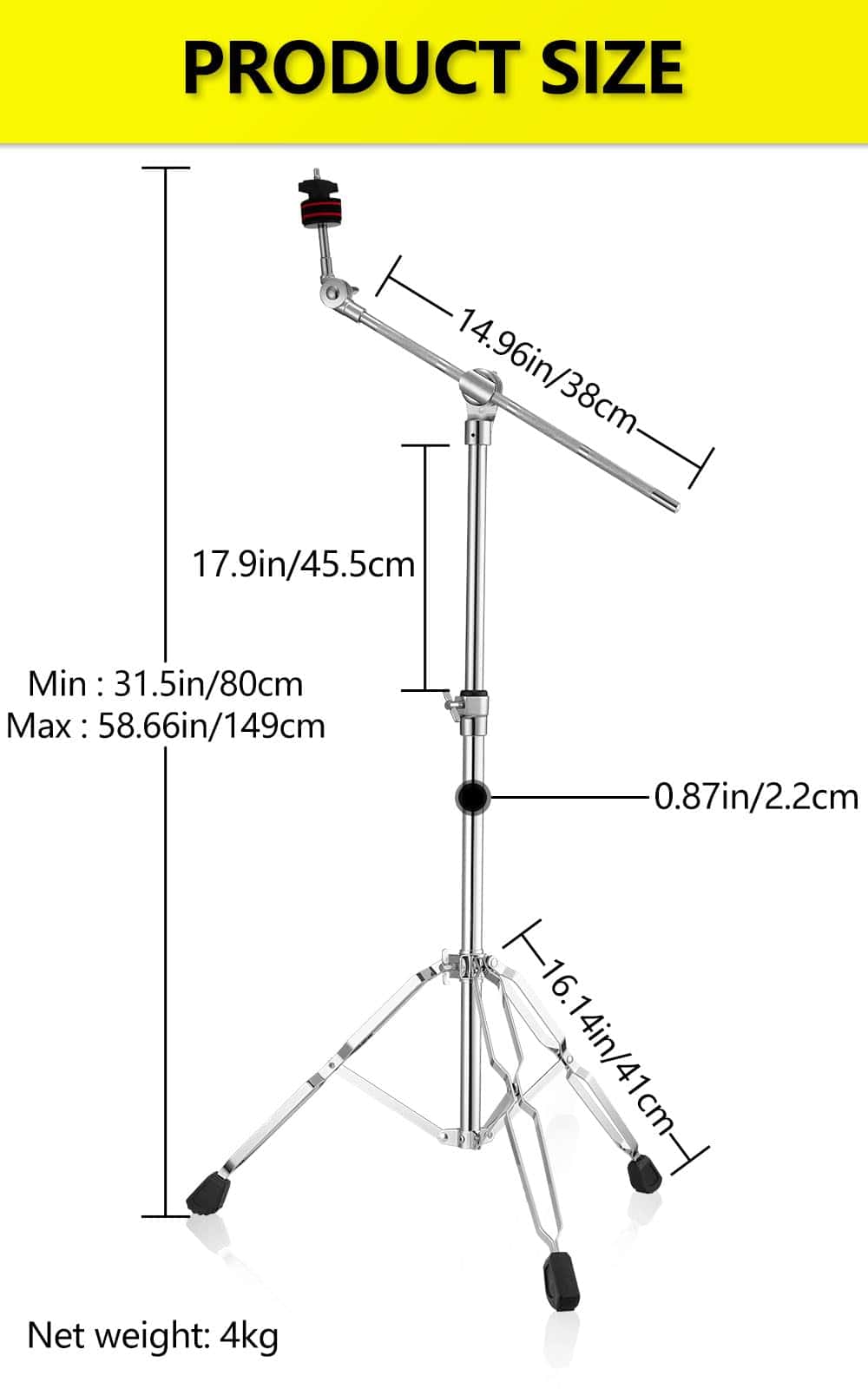 Soporte de platillos HAIRIESIS - Altura ajustable (30-58 - Imagen 3