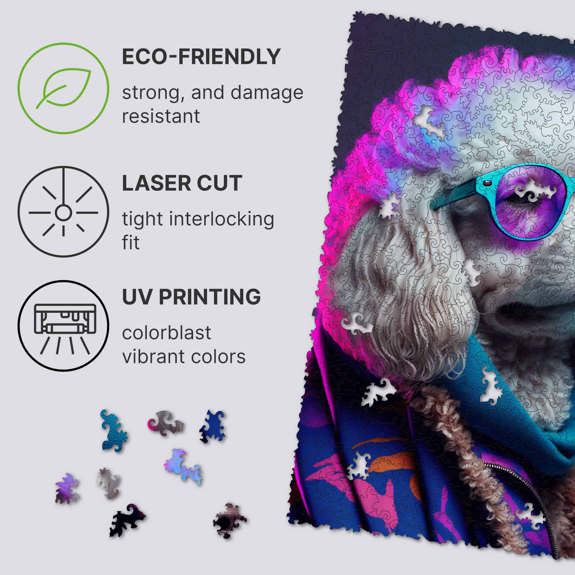 Rompecabezas de Madera Original UNIDRAGON - Colección Glow - Imagen 10