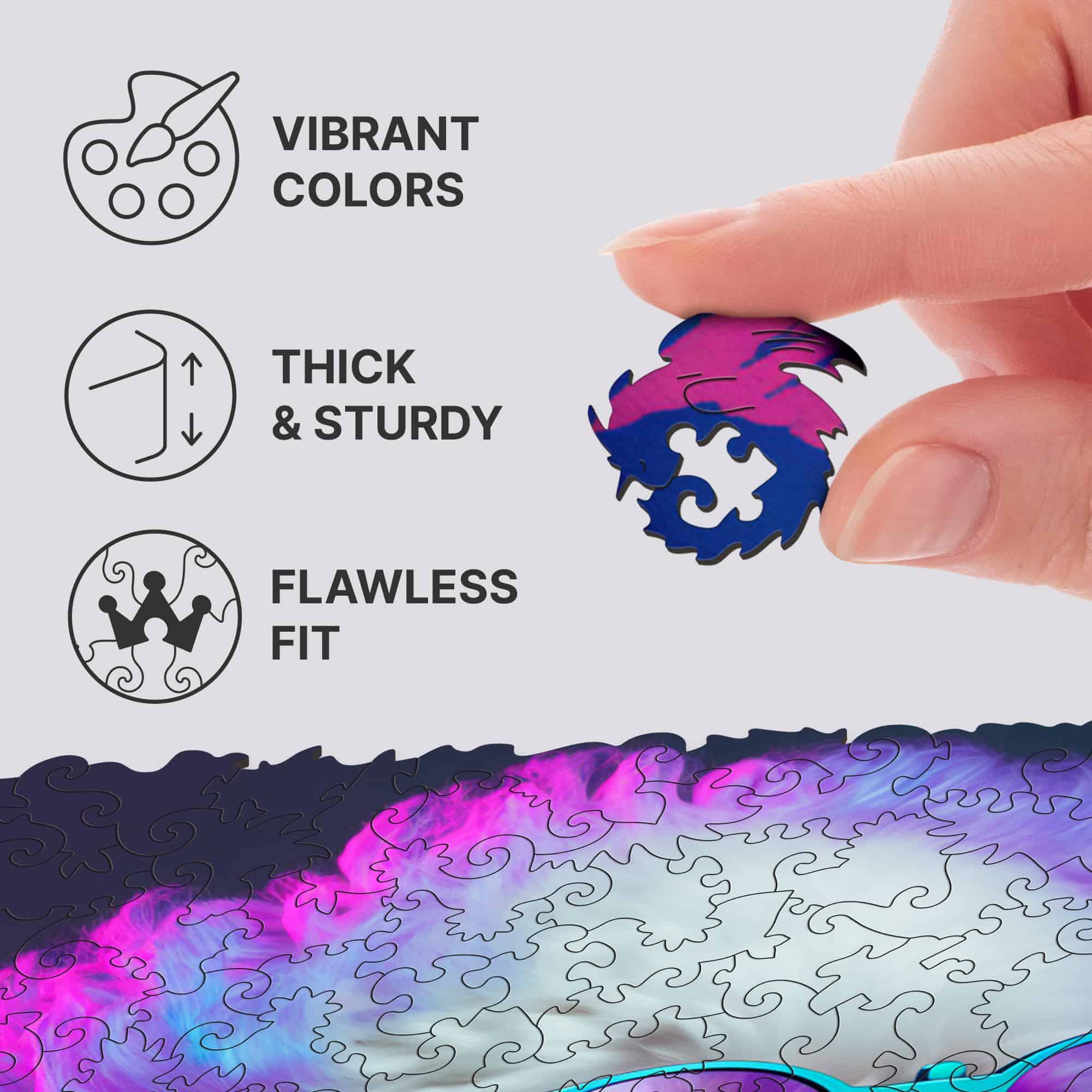 Rompecabezas de Madera Original UNIDRAGON - Colección Glow - Imagen 8