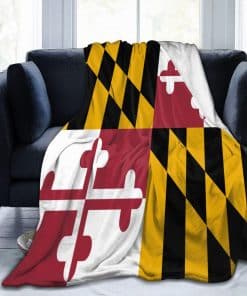 Manta de Franela con Bandera de Maryland, Suave y