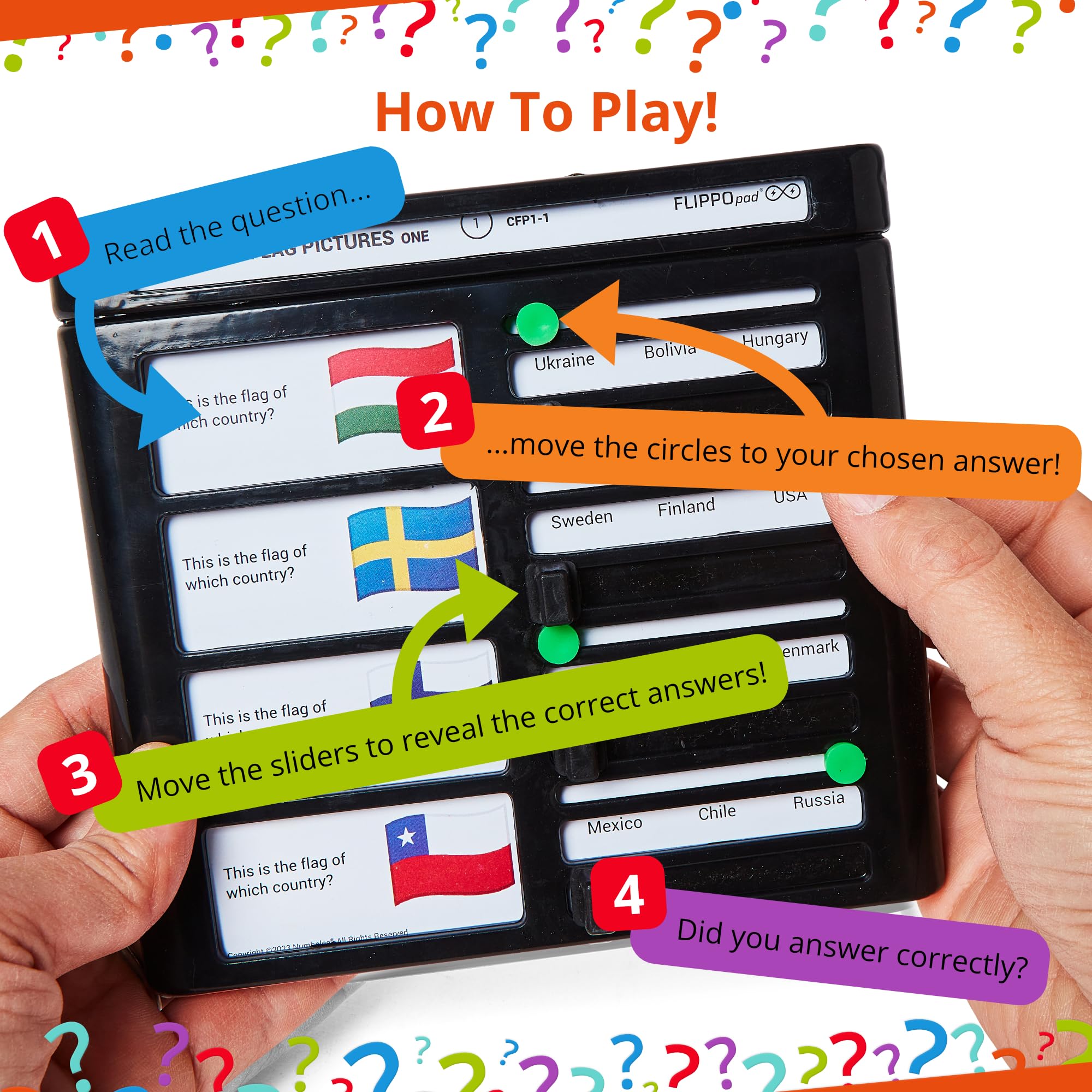 Juego de dispositivo de cuestionario Flippo Pad - Imágenes - Imagen 3