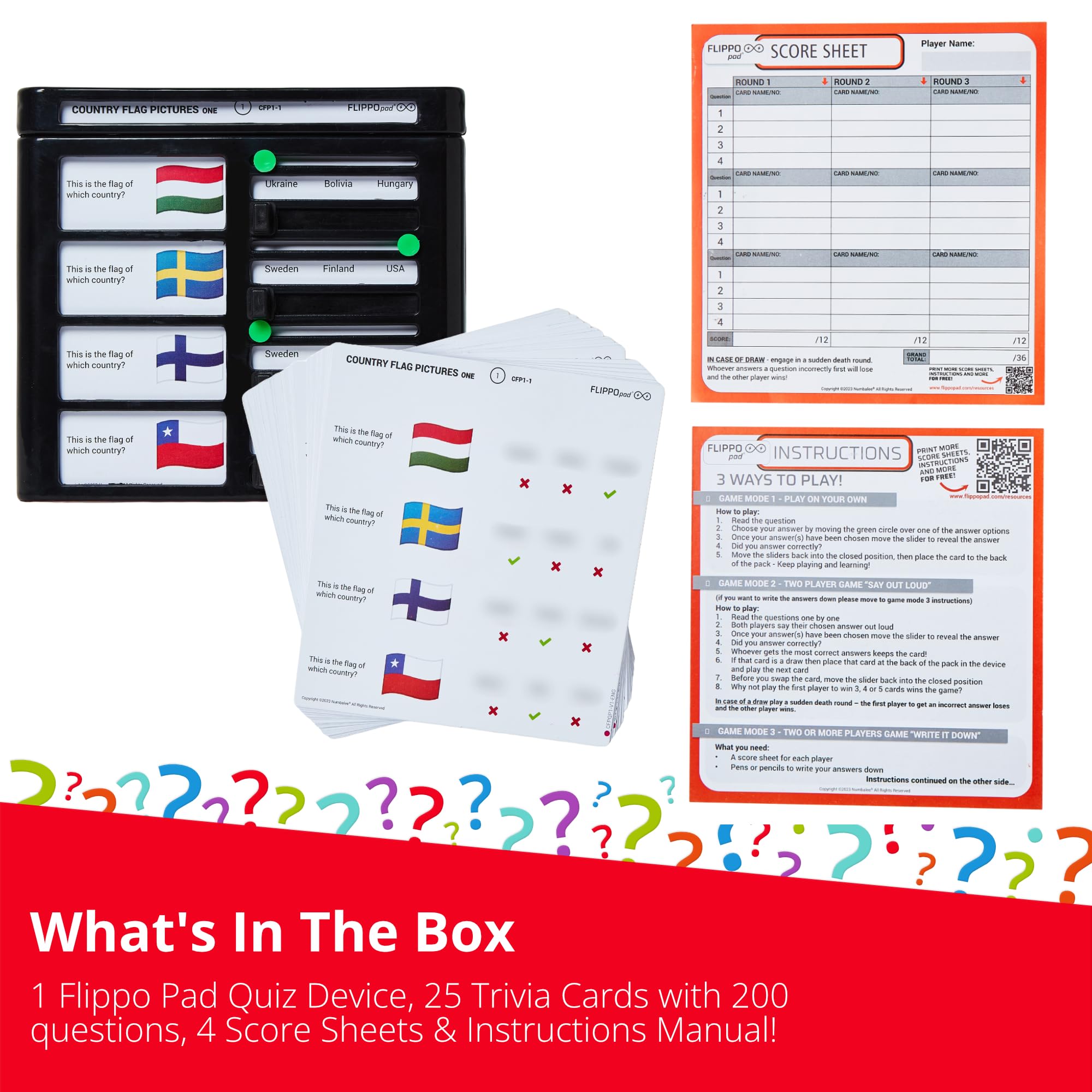 Juego de dispositivo de cuestionario Flippo Pad - Imágenes - Imagen 6