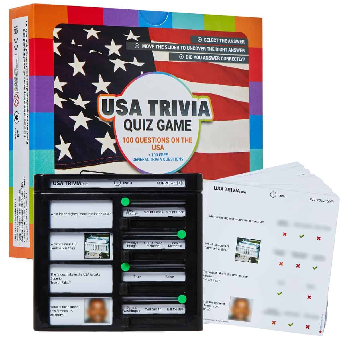 Juego de dispositivo de cuestionario Flippo Pad - Juego de