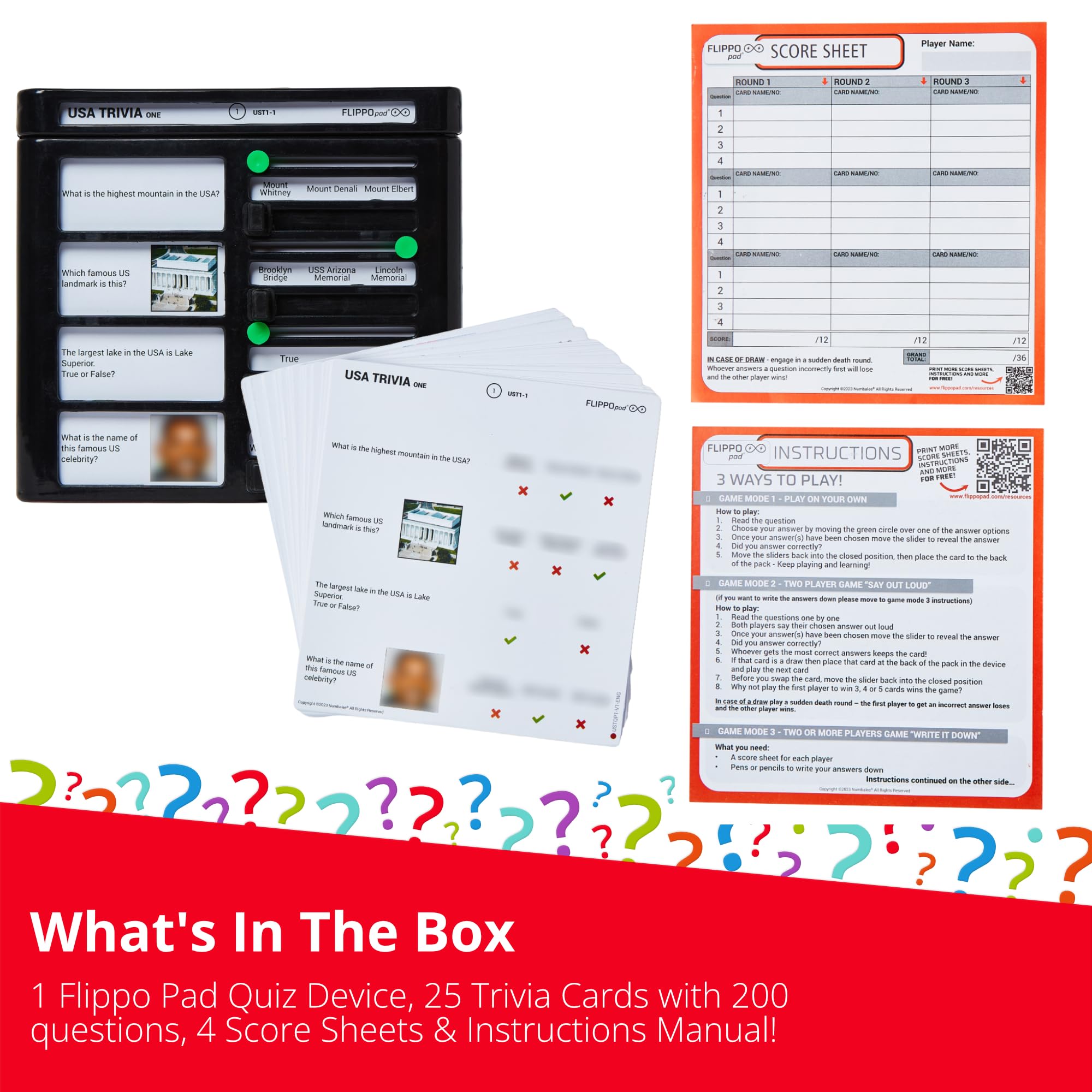 Juego de dispositivo de cuestionario Flippo Pad - Juego de - Imagen 6