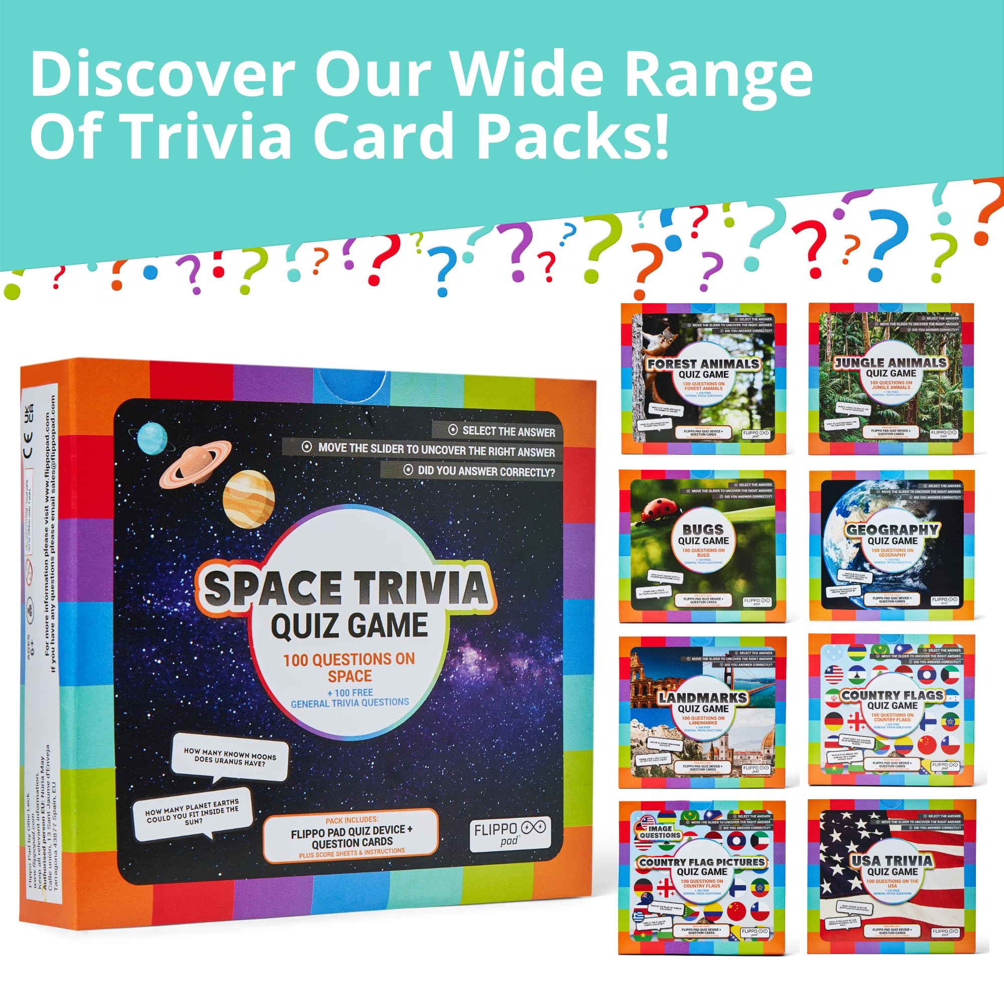 Juego de Quiz de Dispositivo Flippo Pad - Juego de - Imagen 9