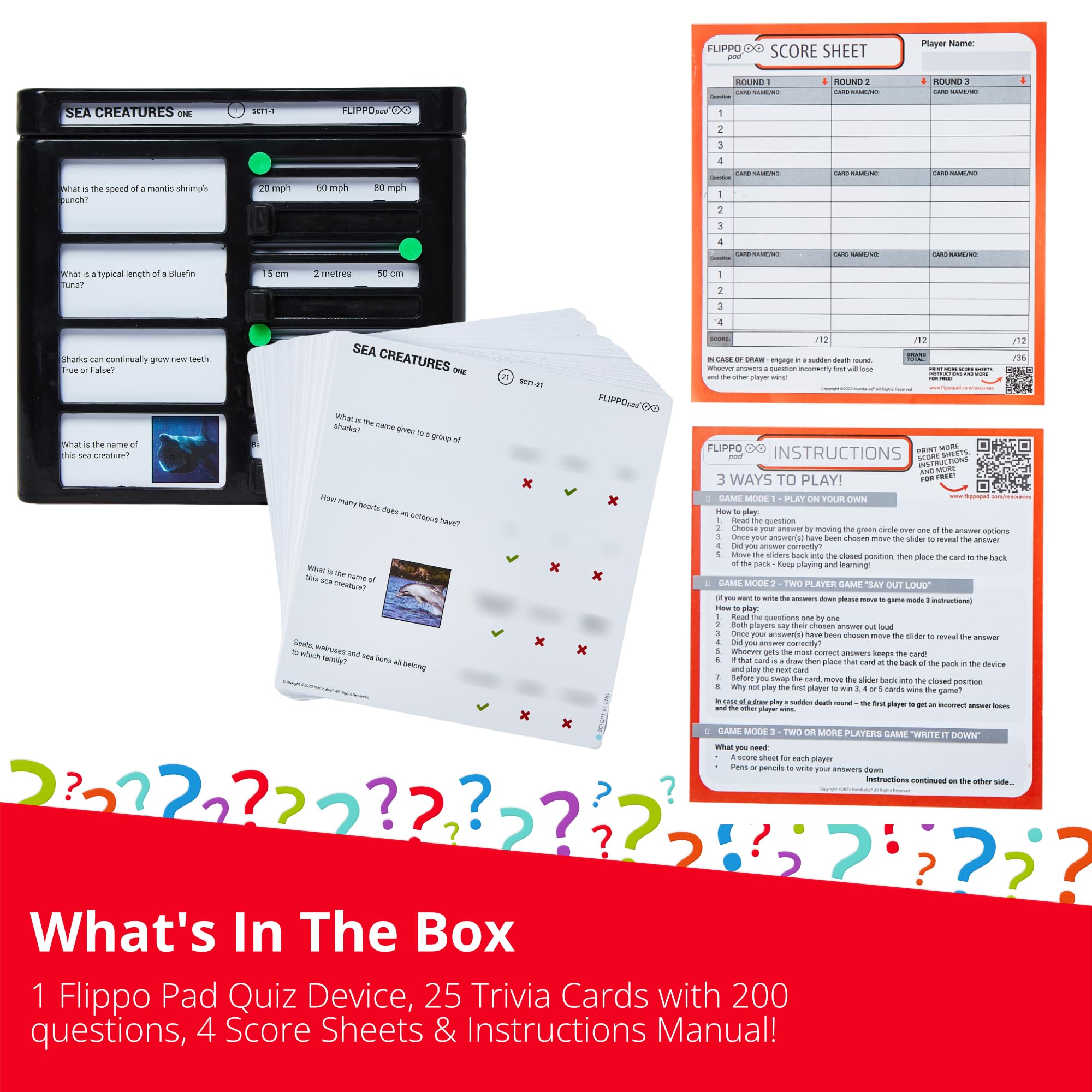 Juego de Quiz de Dispositivo Flippo Pad - Juego de - Imagen 6