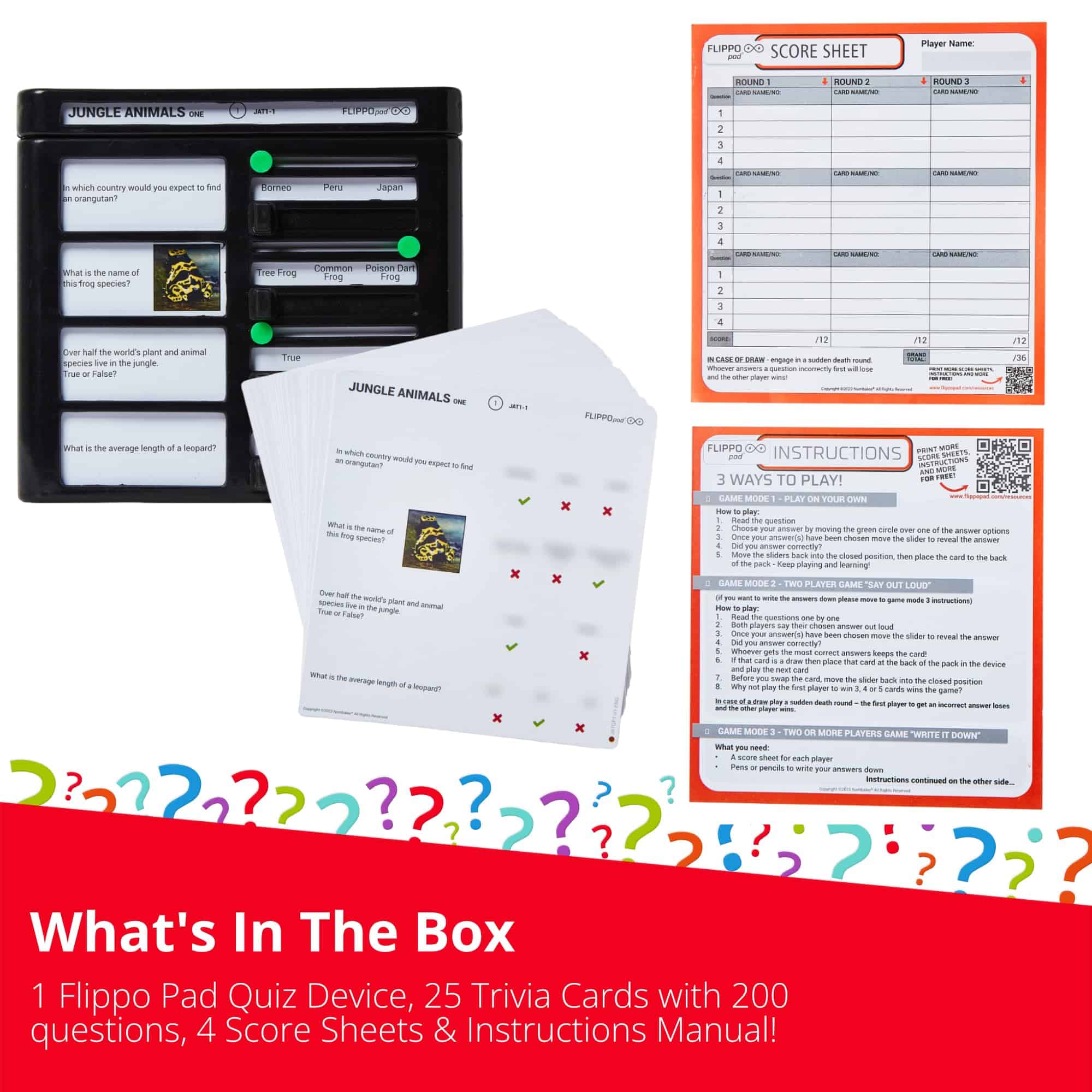 Flippo pad Quiz Device Game - Juego de Trivia sobre - Imagen 6