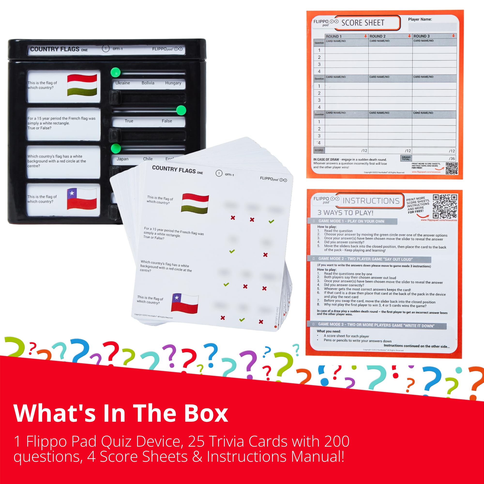 Juego de dispositivo de Quiz Flippo Pad - -- Edad 6+ - Imagen 6