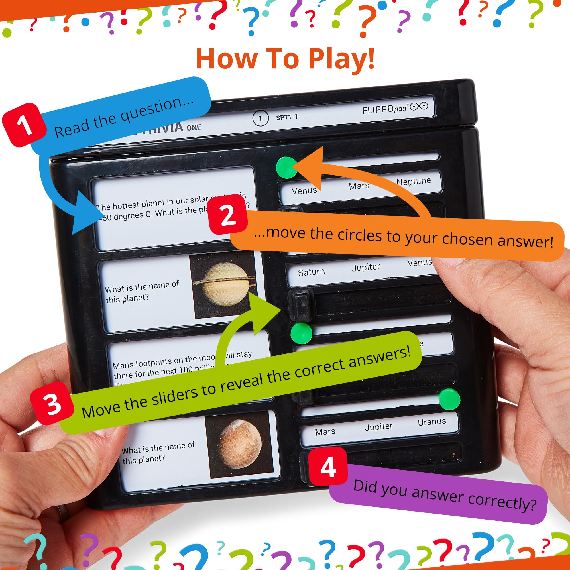 Juego de Dispositivo de Quiz Flippo Pad - -- Edad 6+ - Imagen 3