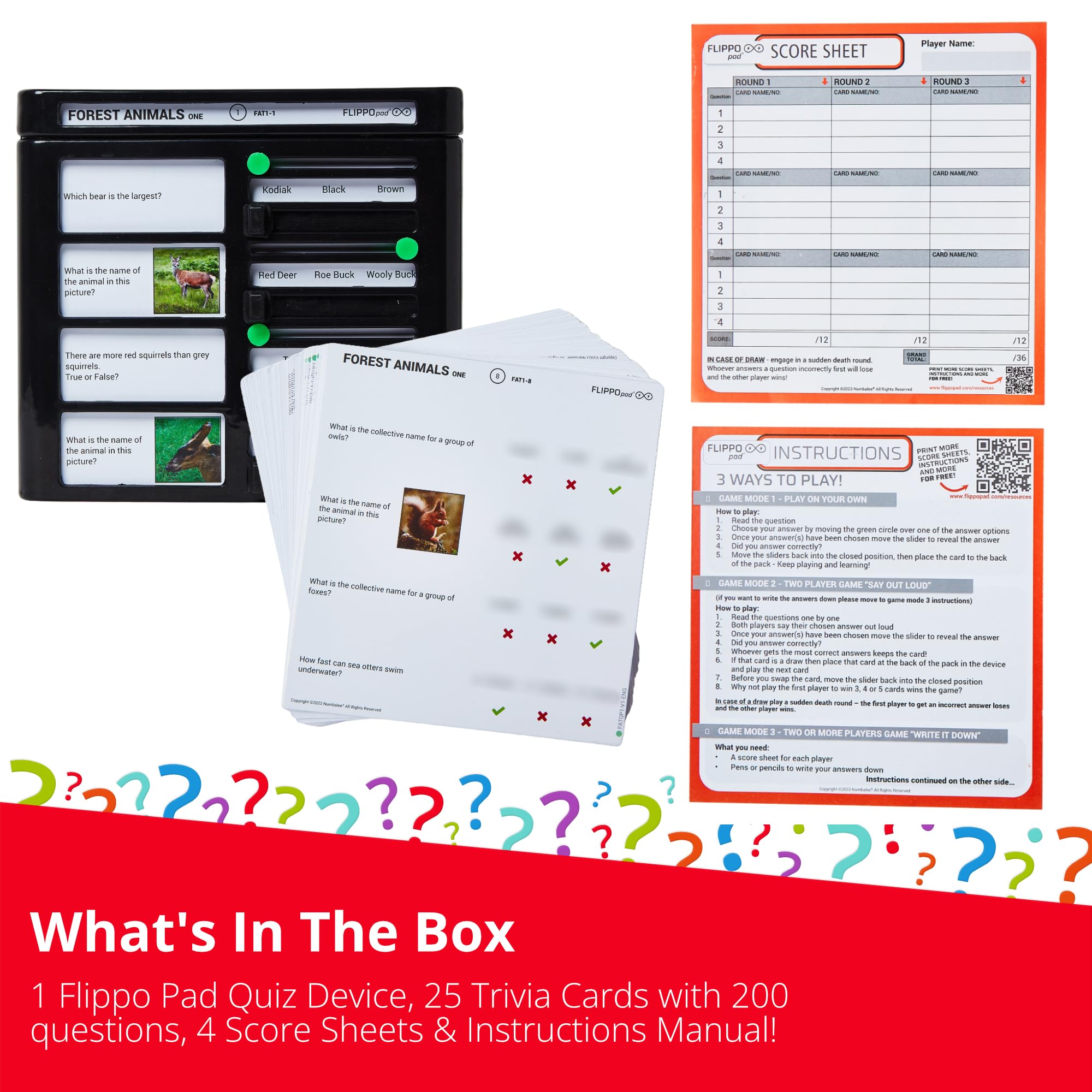 Juego de dispositivo de quiz Flippo Pad - Juego de - Imagen 6