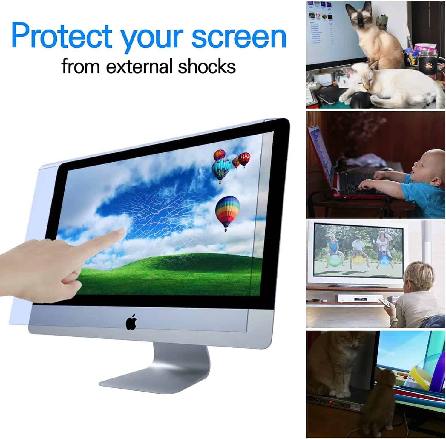 Filtro Protector de Pantalla Anti Luz Azul para Monitor de - Imagen 6