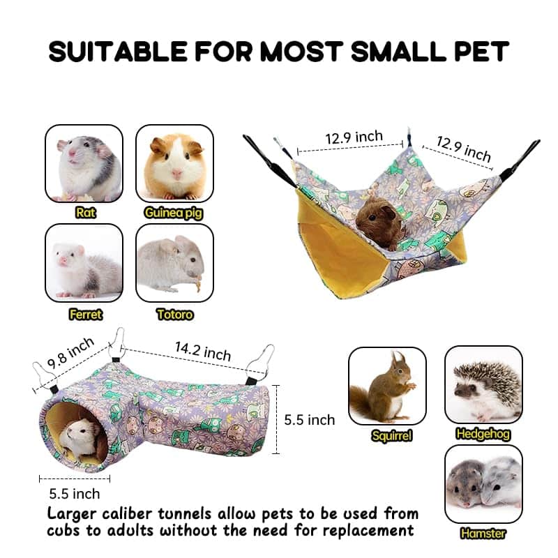 Túnel Esquina para Cuyos y Ratas con Hamaca para Hurón, - Imagen 5