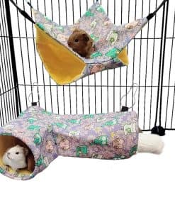Túnel Esquina para Cuyos y Ratas con Hamaca para Hurón,