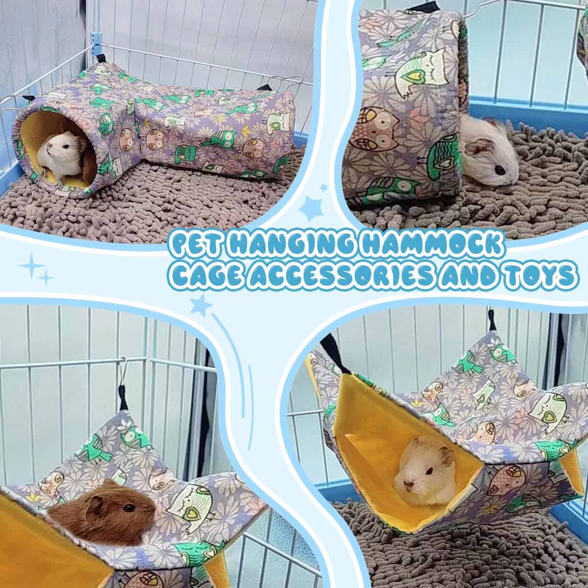 Túnel Esquina para Cuyos y Ratas con Hamaca para Hurón, - Imagen 3