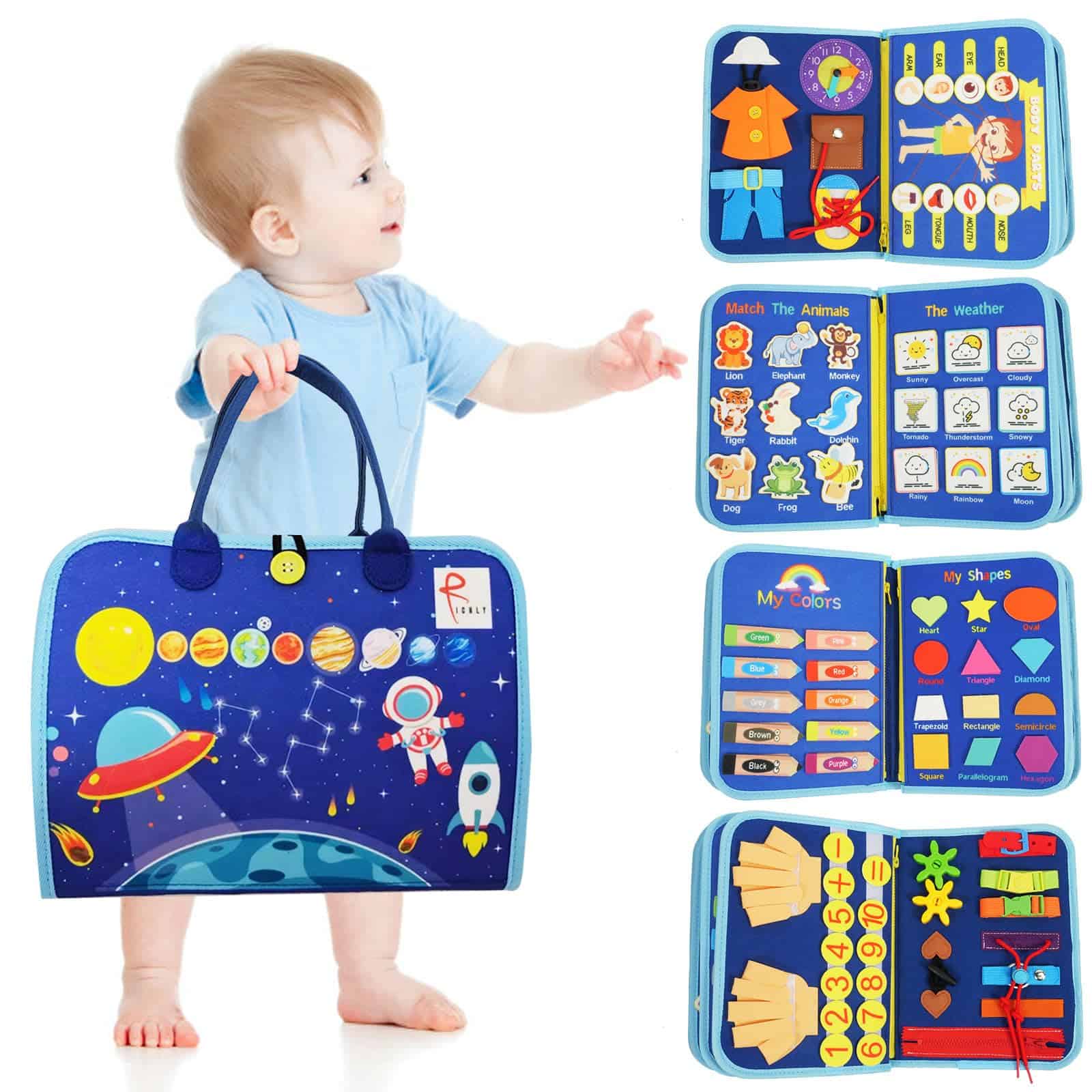 Tablero Montessori Richly, Juguete Educativo para Niños y