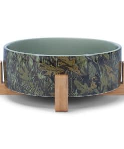 Tazón de cerámica y madera para mascotas grande NAT & Jules