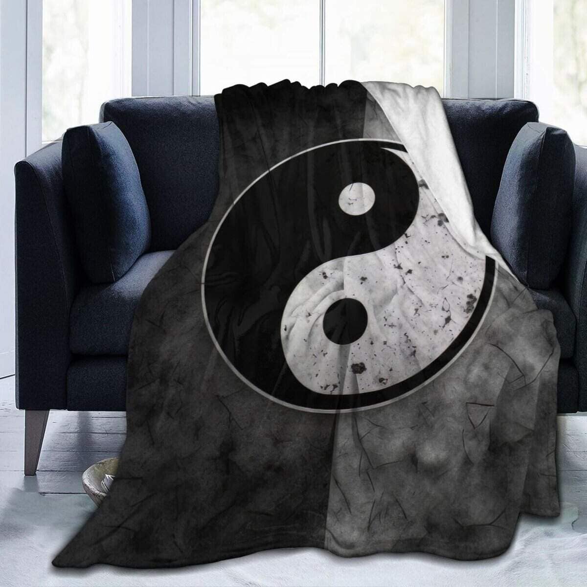 Manta de Franela de Flanela WUQUWU Taoísta Yin Yang Tai Chi