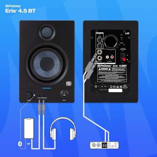 Monitores de Estudio PreSonus Eris 4.5BT con Bluetooth, Par - Imagen 9