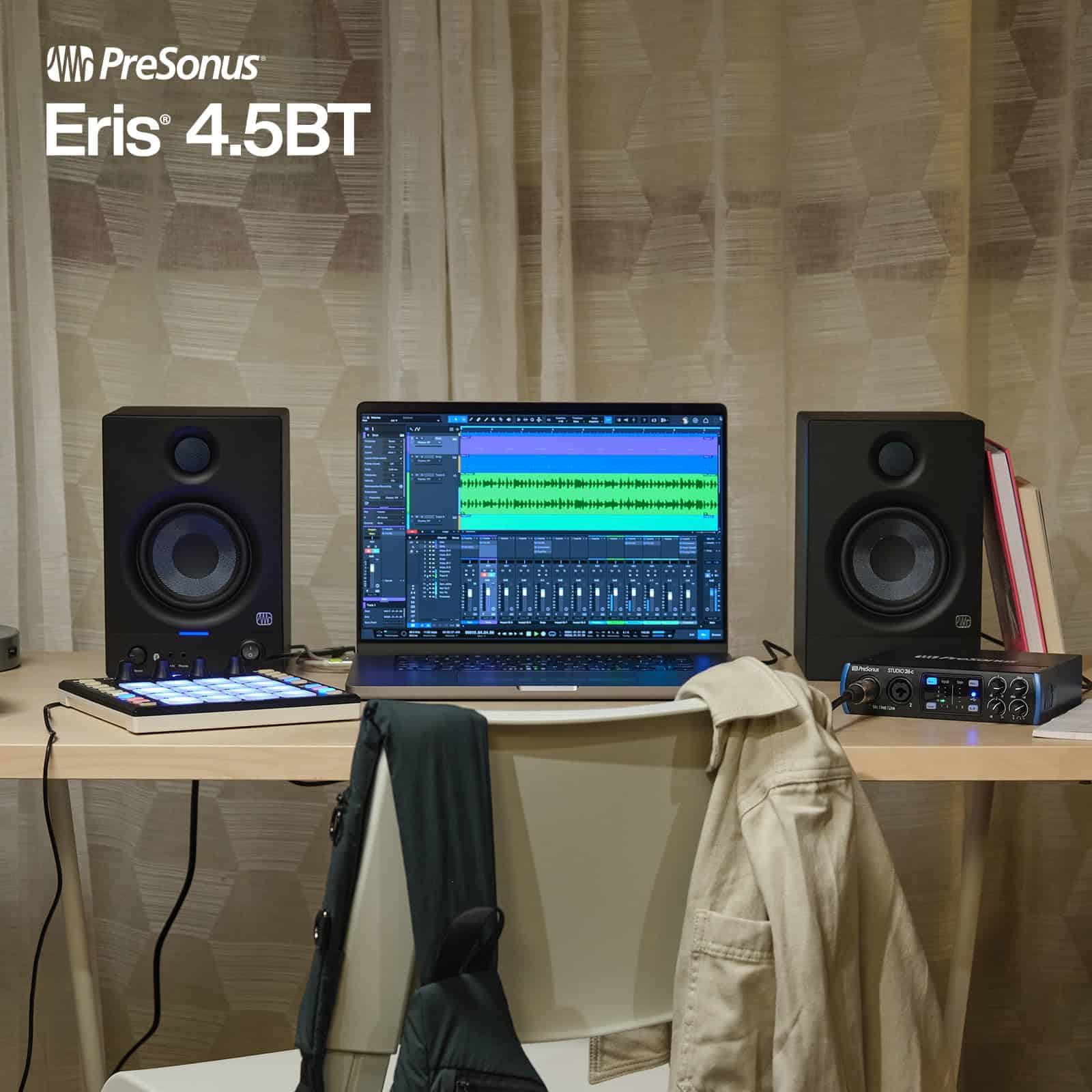 Monitores de Estudio PreSonus Eris 4.5BT con Bluetooth, Par - Imagen 6