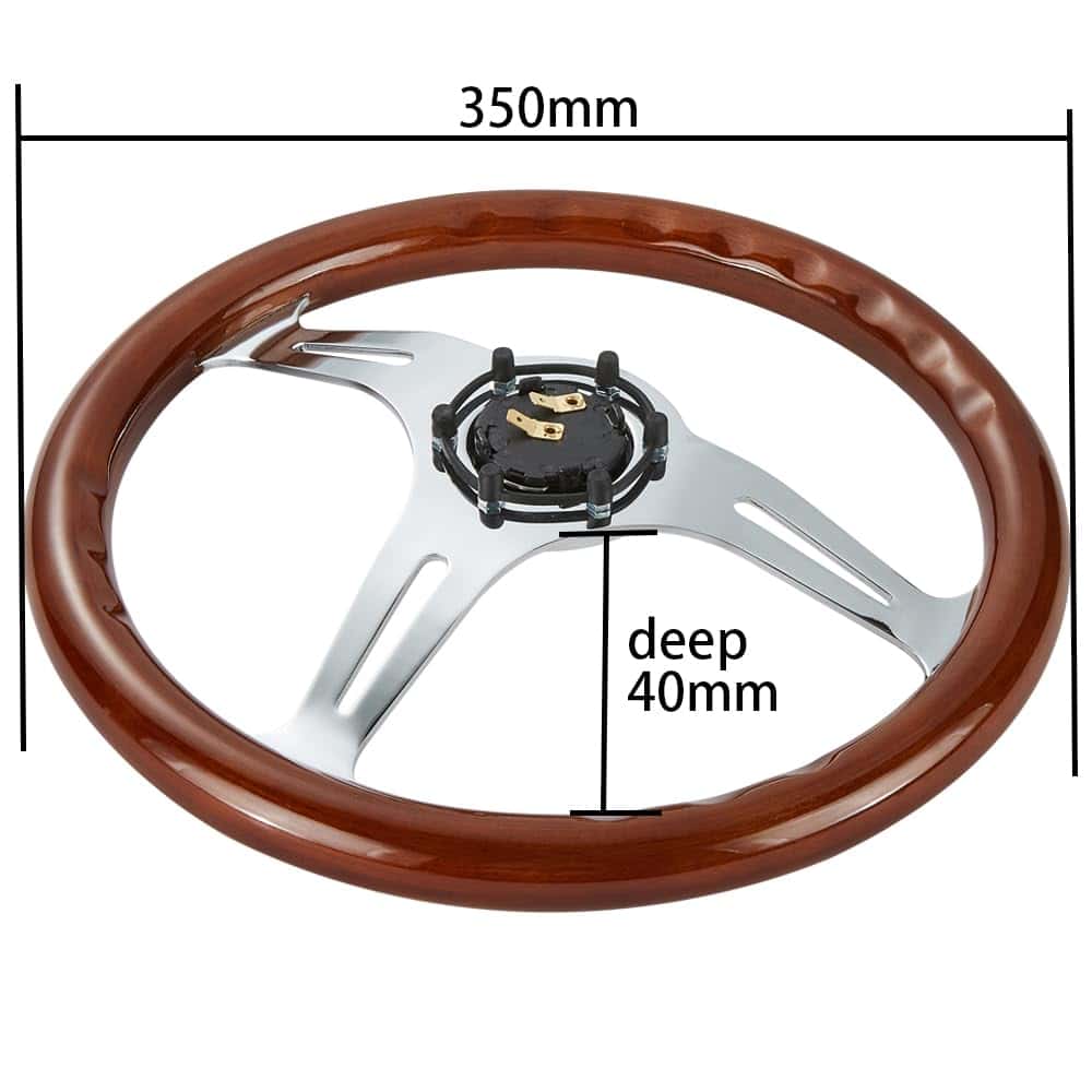 Volante de madera Universal estilo clásico de nostalgia - Imagen 8