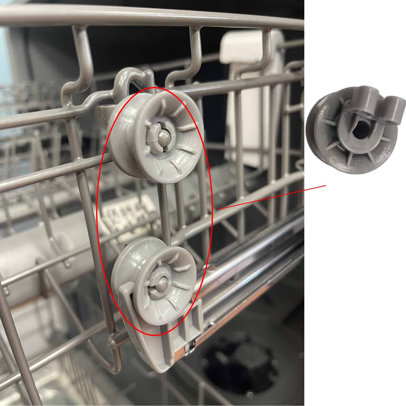 Ruedas de Rejilla de Lavavajillas D.I.Accessa (Paquete de - Imagen 4