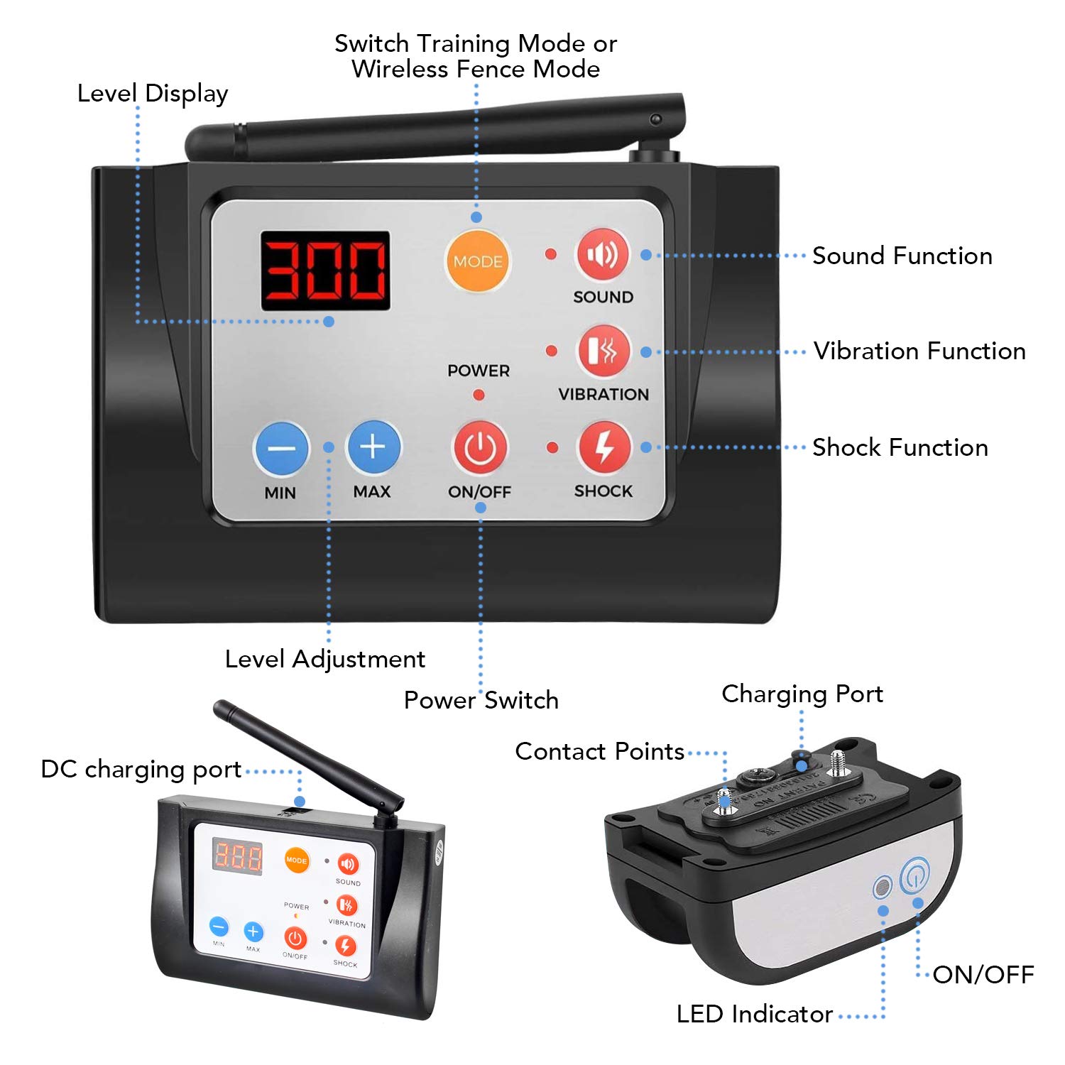Sistema de Valla Electrónica Inalámbrica 2 en 1 con - Imagen 4