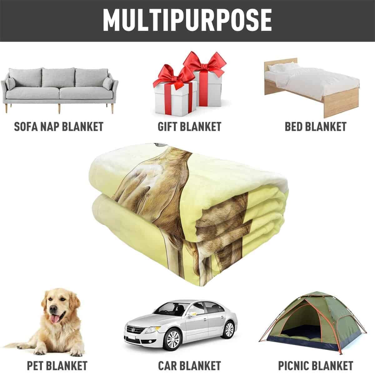 Manta de Canguro Rstick Manta de Felpa Suave de Animal - Imagen 6