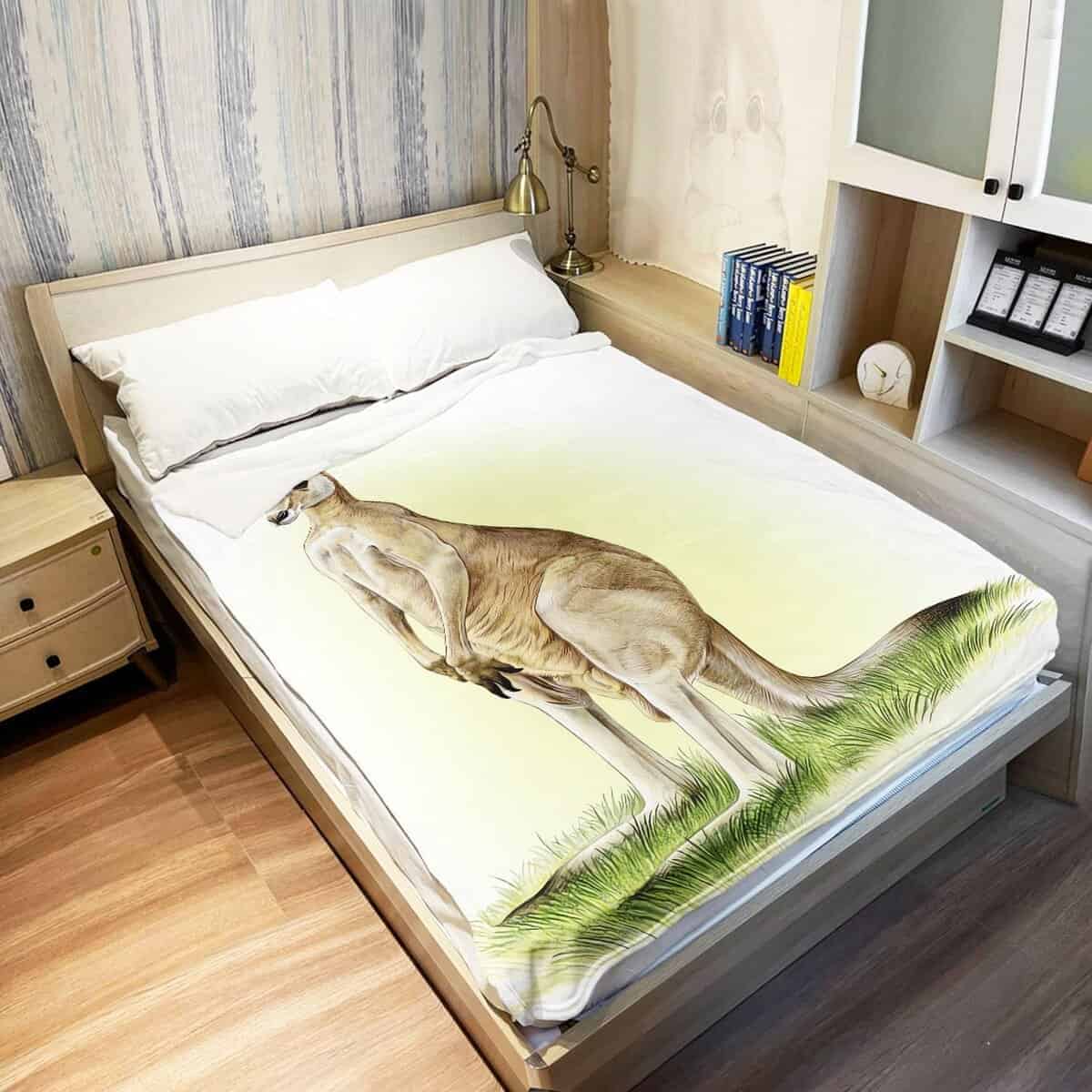 Manta de Canguro Rstick Manta de Felpa Suave de Animal - Imagen 4